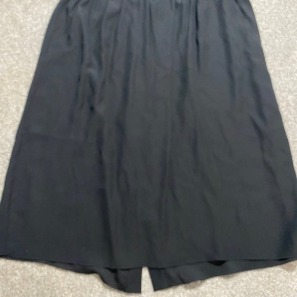 Woman’s Celine Skirt Button Up 100% Silk Black NWT - Picture 5 of 6